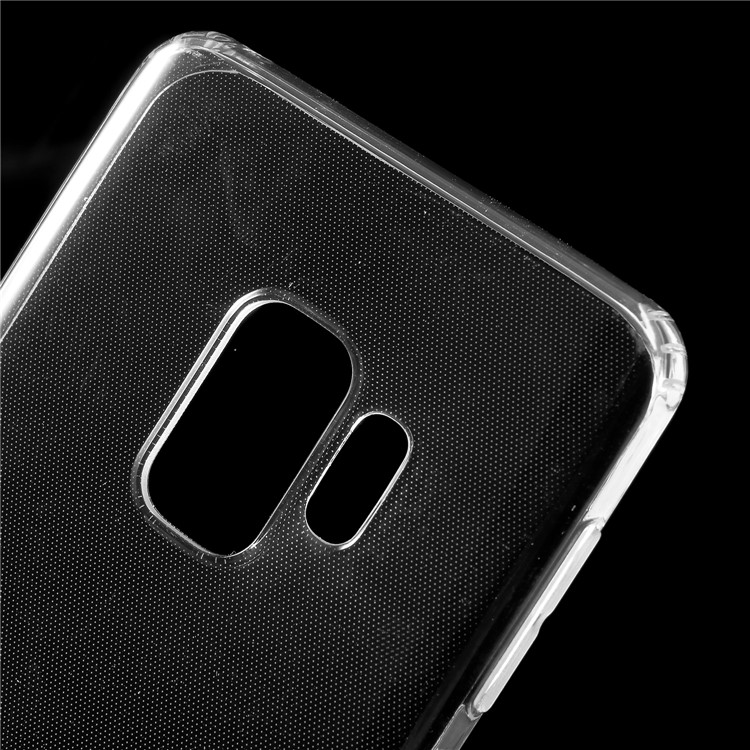 J-CASE Drop-proof Clear Soft TPU Gel Cover for Samsung Galaxy S9 SM-G960 - Transparent-4