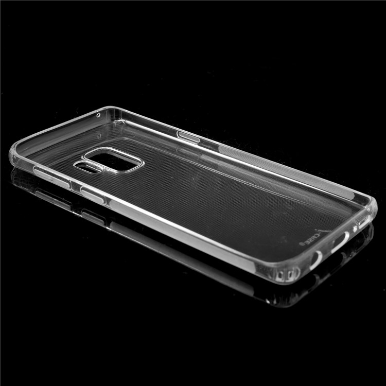 J-CASE Drop-proof Clear Soft TPU Gel Cover for Samsung Galaxy S9 SM-G960 - Transparent-6