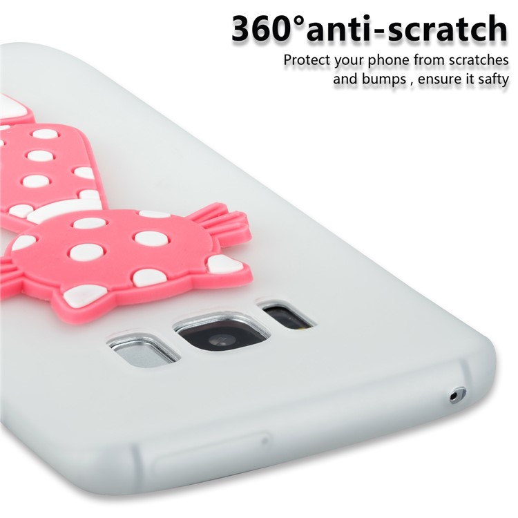 Cute 3D Cat TPU Soft Phone Case for Samsung Galaxy S8 SM-G950 - White-5