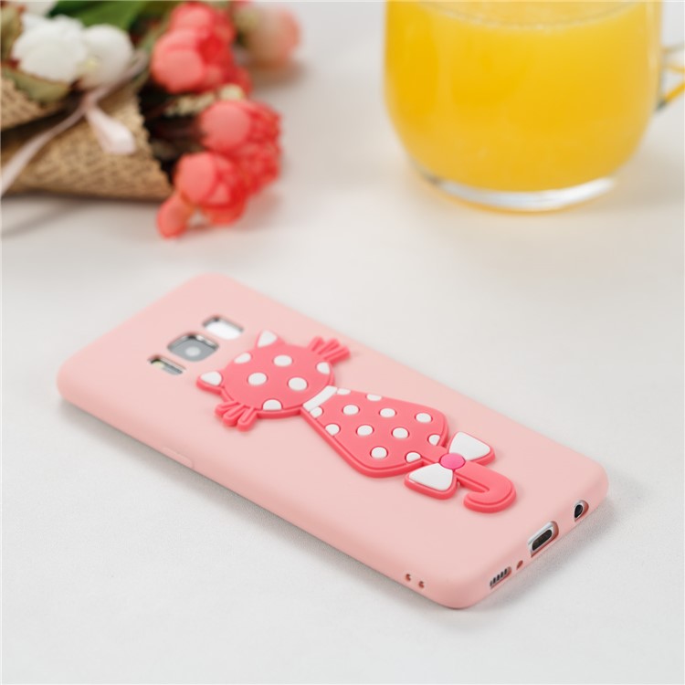 Cute 3D Cat TPU Soft Phone Casing Cover for Samsung Galaxy S8 SM-G950 - Pink-4