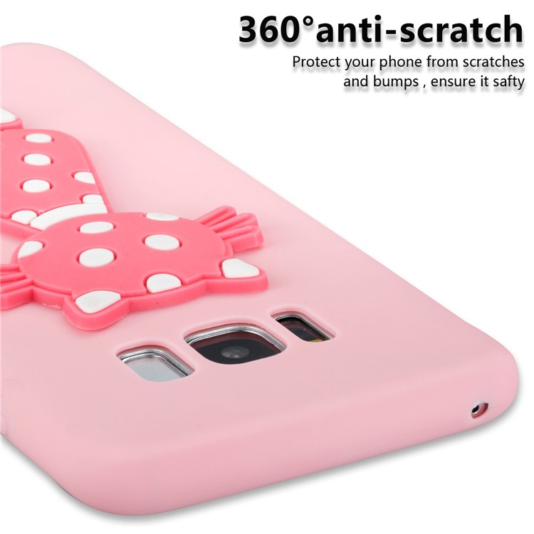 Cute 3D Cat TPU Soft Phone Casing Cover for Samsung Galaxy S8 SM-G950 - Pink-5