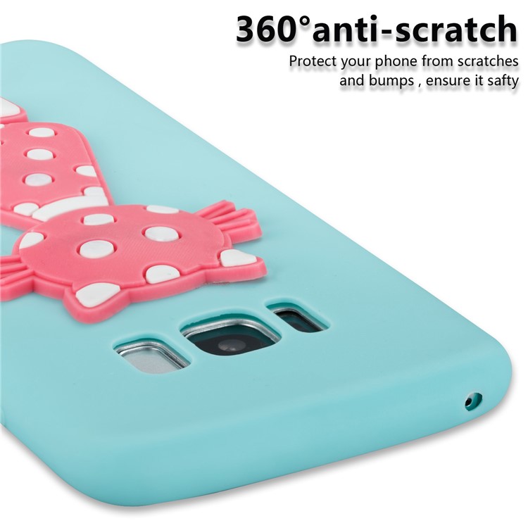 Cute 3D Cat TPU Soft Phone Shell for Samsung Galaxy S8 SM-G950 - Baby Blue-5