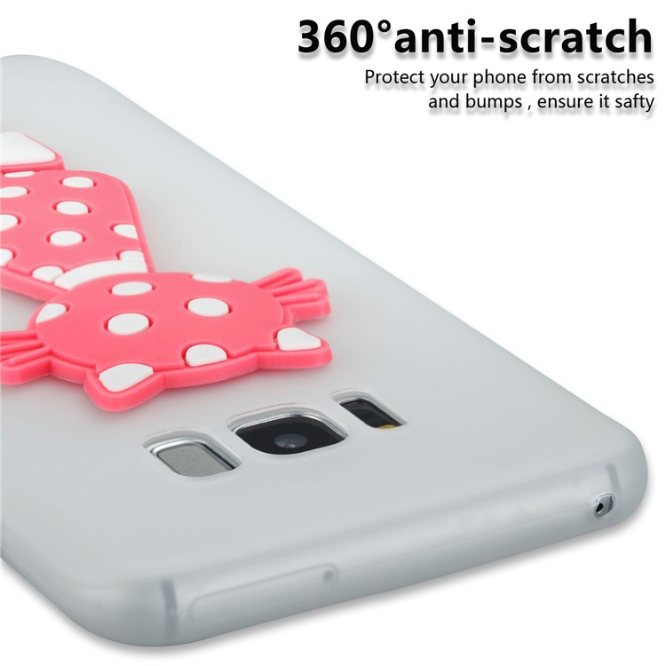 Cute 3D Cat TPU Soft Phone Casing for Samsung Galaxy S8 Plus SM-G955 - White-5