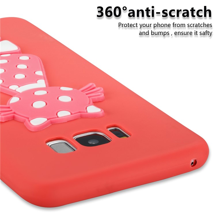 Cute 3D Cat TPU Soft Phone Casing Cover for Samsung Galaxy S8 Plus SM-G955 - Red-5