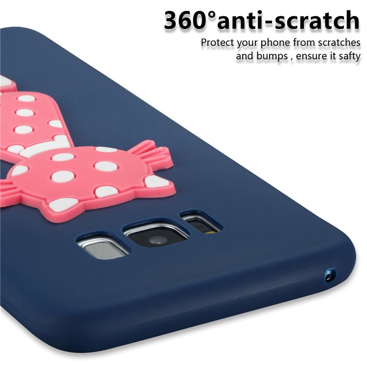 Cute 3D Cat TPU Soft Mobile Case for Samsung Galaxy S8 Plus SM-G955 - Dark Blue-5