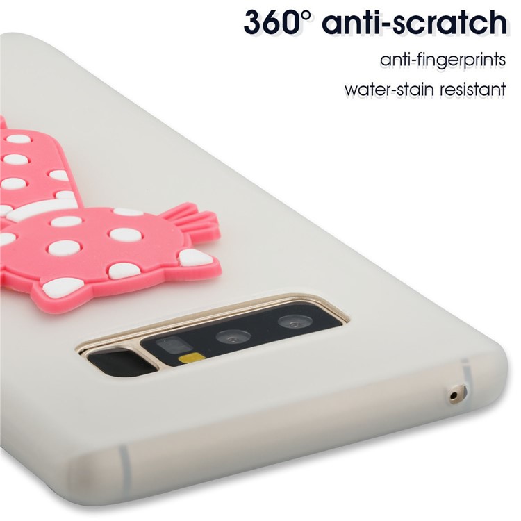 Cute 3D Cat TPU Soft Phone Case for Samsung Galaxy Note 8 N950 - White-5