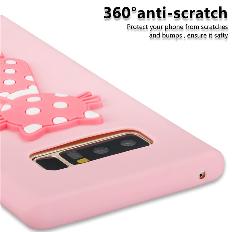 Cute 3D Cat TPU Soft Phone Accessory Case for Samsung Galaxy Note 8 N950 - Pink-5