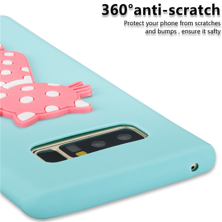 Cute 3D Cat TPU Soft Phone Accessory Cover for Samsung Galaxy Note 8 N950 - Baby Blue-5