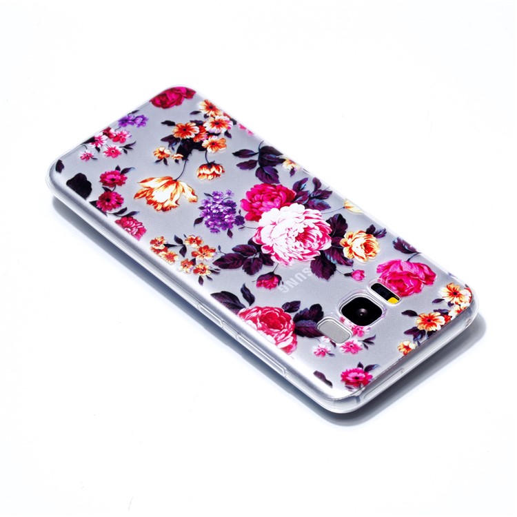 Pattern Printing Soft TPU Gel Case for Samsung Galaxy S8 SM-G950 - Beautiful Flowers-4