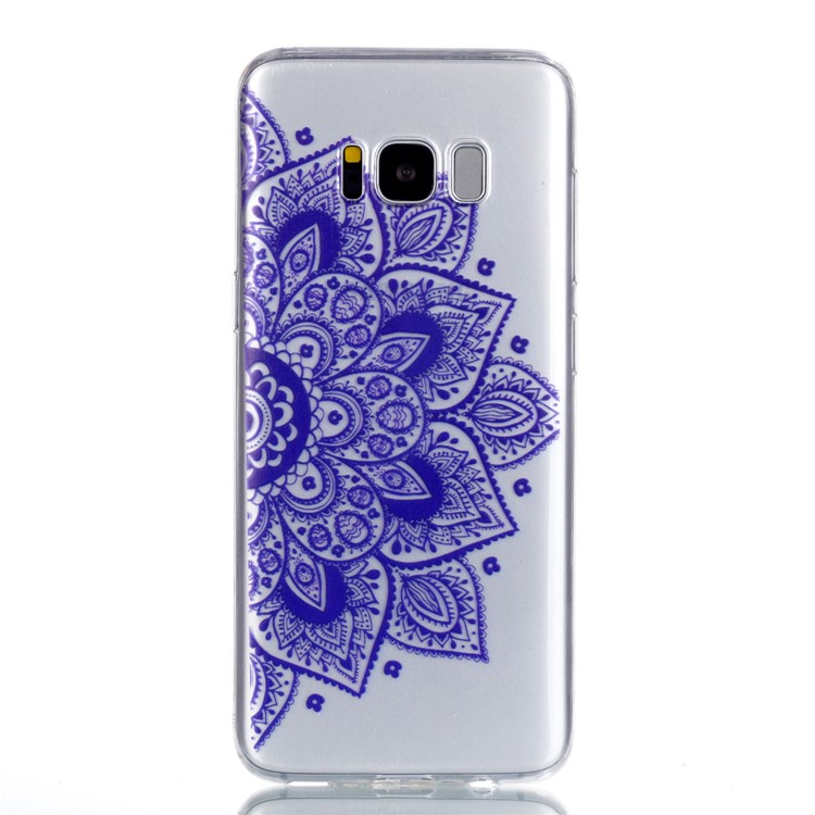 Pattern Printing Soft TPU Cover for Samsung Galaxy S8+ SM-G955 - Mandala Flower-2