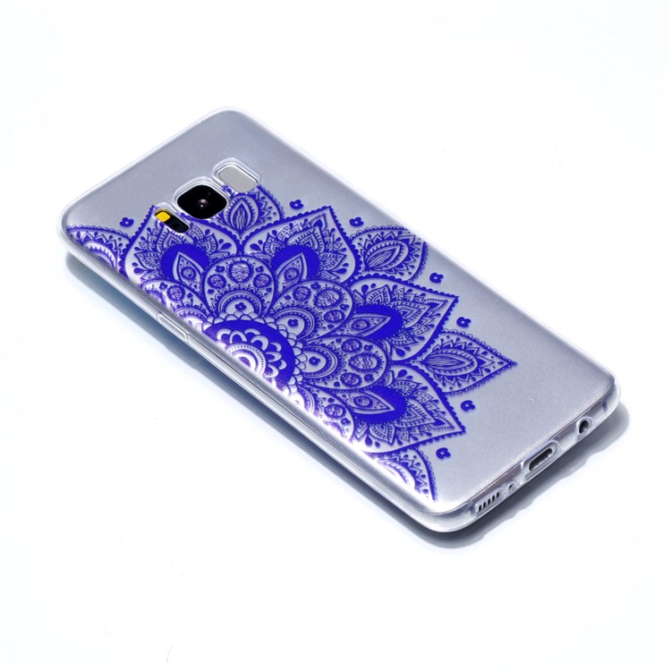 Pattern Printing Soft TPU Cover for Samsung Galaxy S8+ SM-G955 - Mandala Flower-3