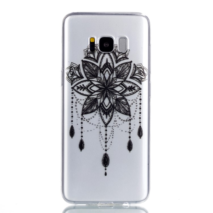 Pattern Printing Soft TPU Shell for Samsung Galaxy S8 Plus SM-G955 - Retro Flower-2
