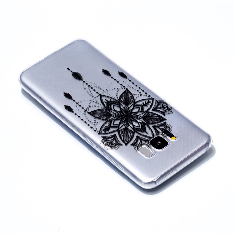 Pattern Printing Soft TPU Shell for Samsung Galaxy S8 Plus SM-G955 - Retro Flower-4
