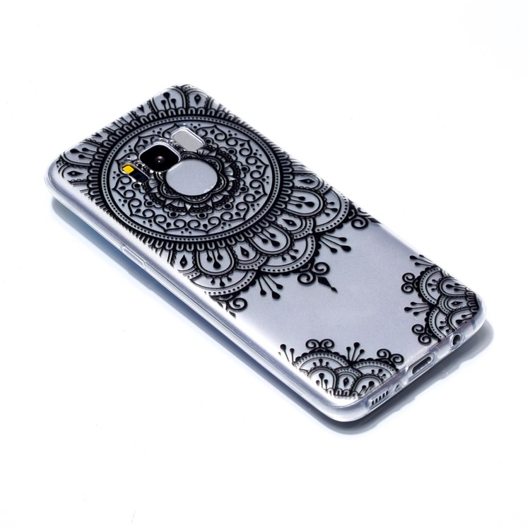 Pattern Printing Flexible TPU Mobile Cover for Samsung Galaxy S8+ SM-G955 - Lace Pattern-3