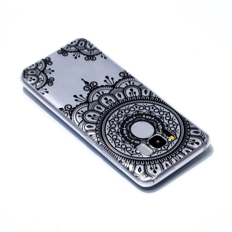 Pattern Printing Flexible TPU Mobile Cover for Samsung Galaxy S8+ SM-G955 - Lace Pattern-4