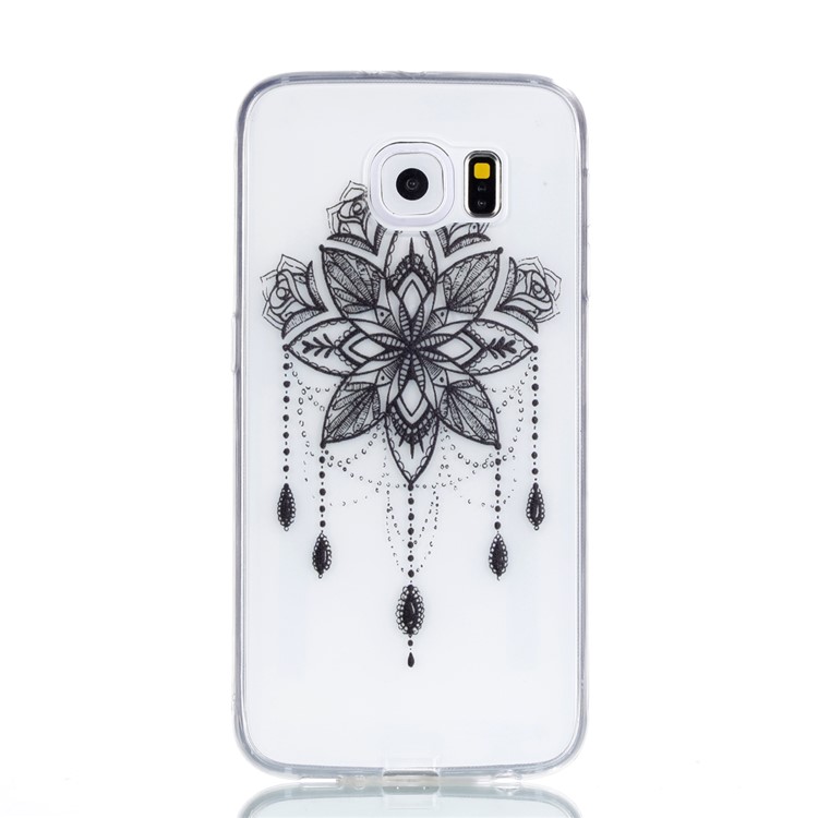 Pattern Printing TPU Phone Case for Samsung Galaxy S6 SM-G9200 - Retro Flower-2