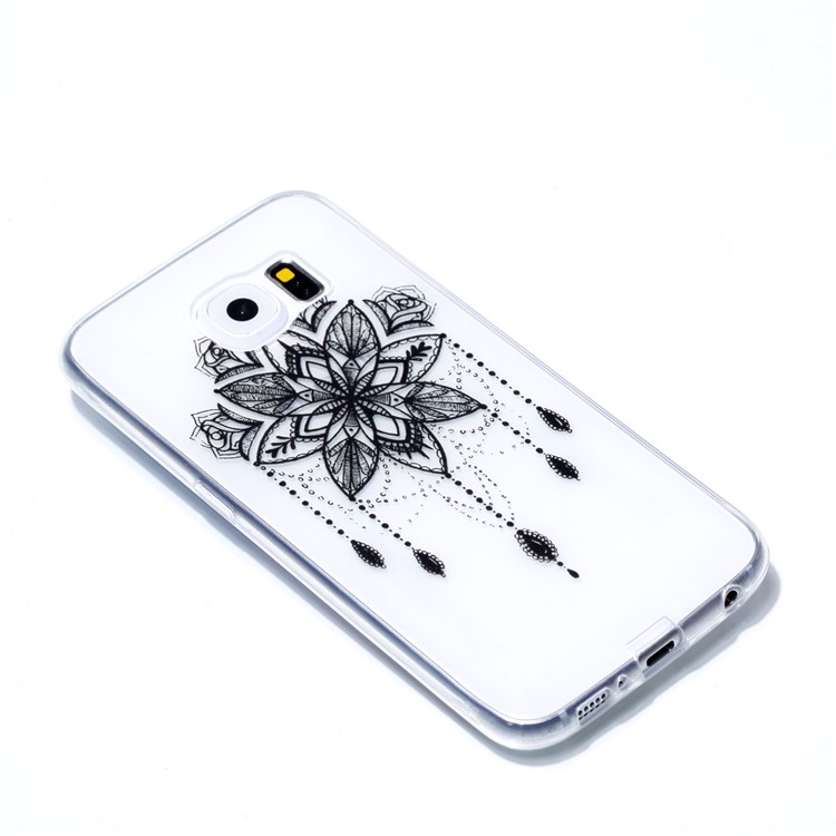 Pattern Printing TPU Phone Case for Samsung Galaxy S6 SM-G9200 - Retro Flower-3