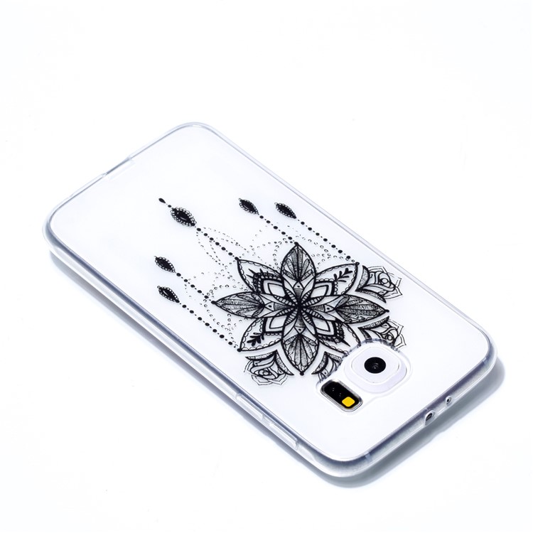 Pattern Printing TPU Phone Case for Samsung Galaxy S6 SM-G9200 - Retro Flower-4