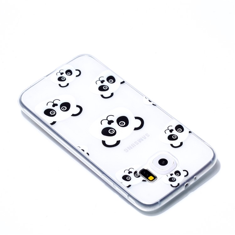 Pattern Printing TPU Phone Shell for Samsung Galaxy S6 SM-G9200 - Panda Pattern-4