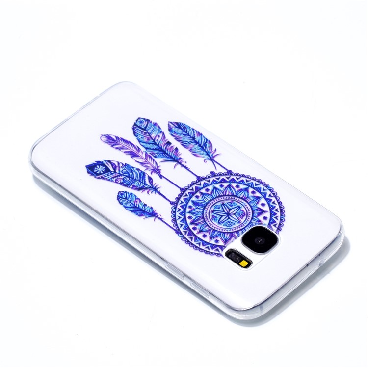Pattern Printing TPU Protection Back Cover for Samsung Galaxy S7 SM-G930 - Dream Catcher-4