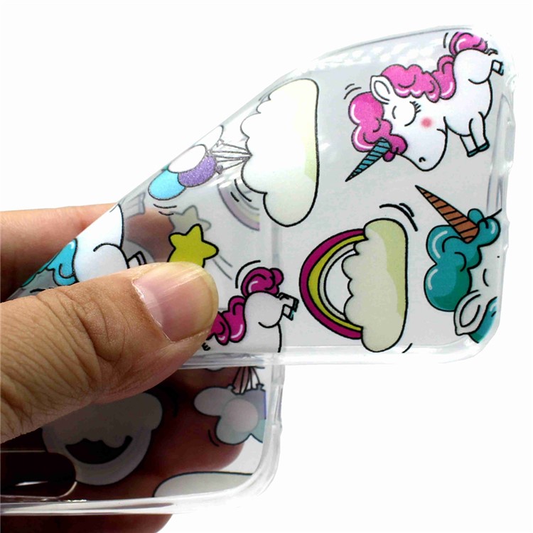 Pattern Printing TPU Protection Back Shell for Samsung Galaxy S7 SM-G930 - Cartoon Unicorn-5