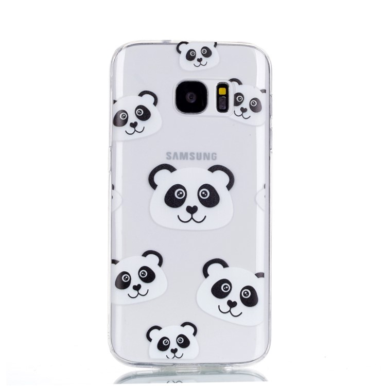 Pattern Printing TPU Mobile Phone Case for Samsung Galaxy S7 SM-G930 - Panda Pattern-2