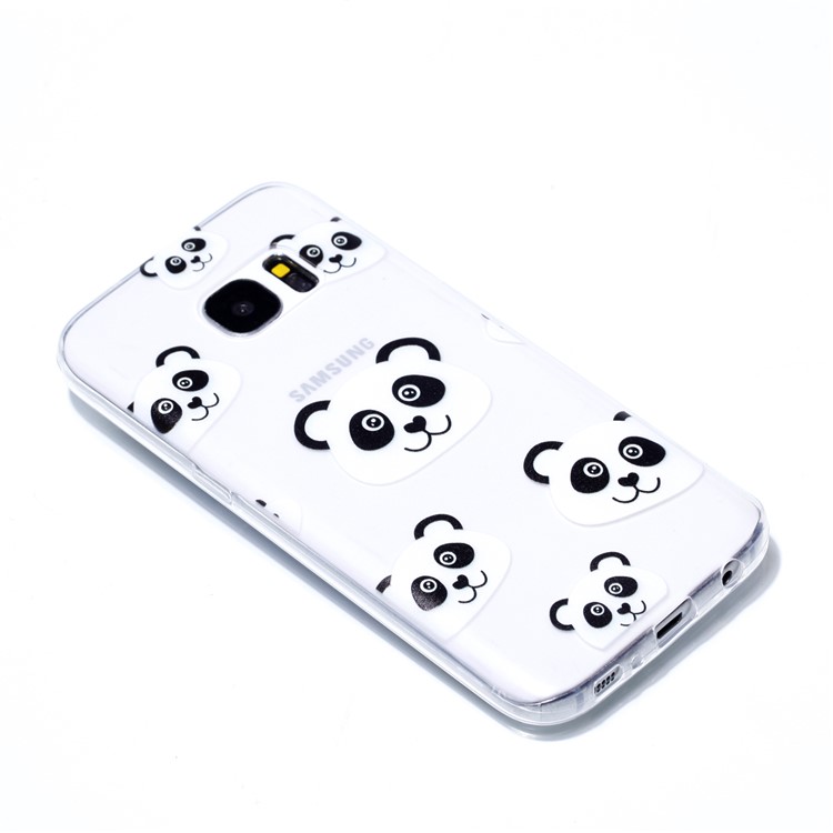 Pattern Printing TPU Mobile Phone Case for Samsung Galaxy S7 SM-G930 - Panda Pattern-3