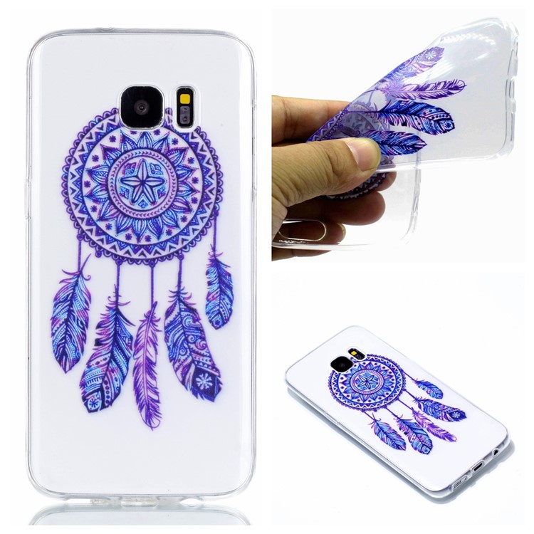 Pattern Printing TPU Cell Phone Cover for Samsung Galaxy S7 edge SM-G935 - Dream Catcher-1