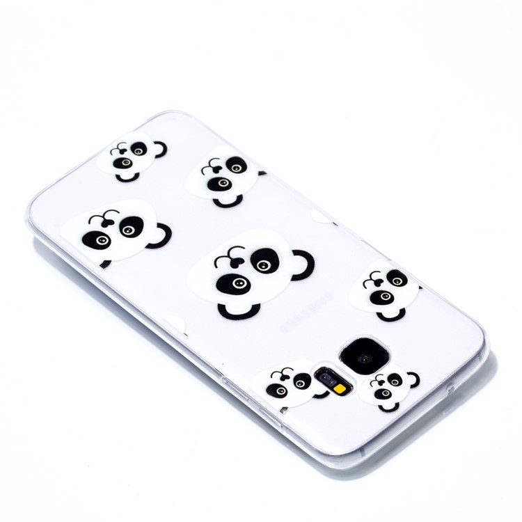 Pattern Printing Gel TPU Protector Cover for Samsung Galaxy S7 edge SM-G935 - Panda Pattern-4