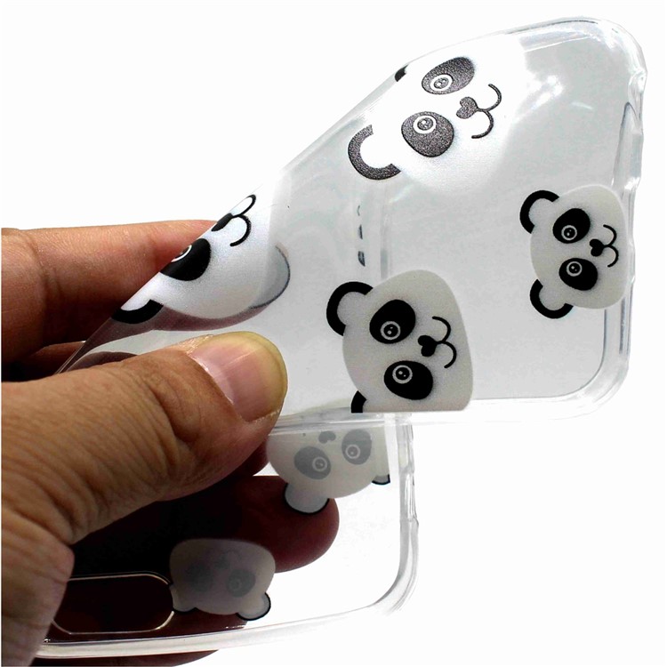 Pattern Printing Gel TPU Protector Cover for Samsung Galaxy S7 edge SM-G935 - Panda Pattern-5