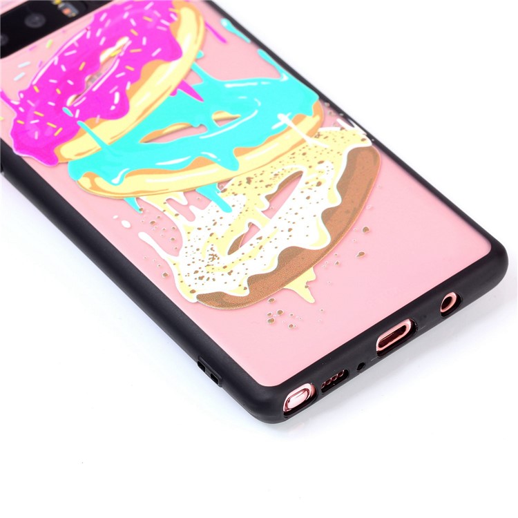 Rubberized Embossed Soft TPU Mobile Case for Samsung Galaxy Note 8 SM-N950 - Donuts-3
