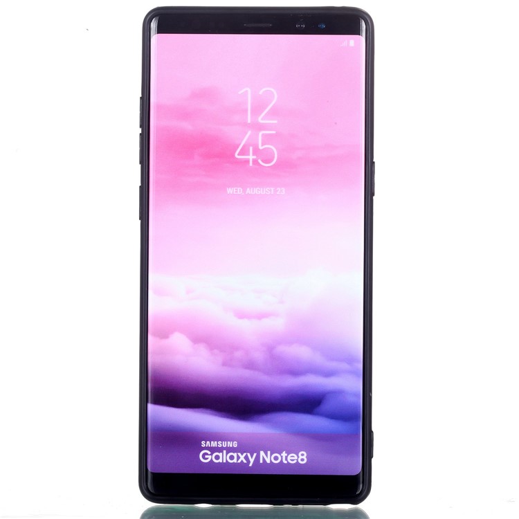 Rubberized Embossed Soft TPU Mobile Case for Samsung Galaxy Note 8 SM-N950 - Donuts-5