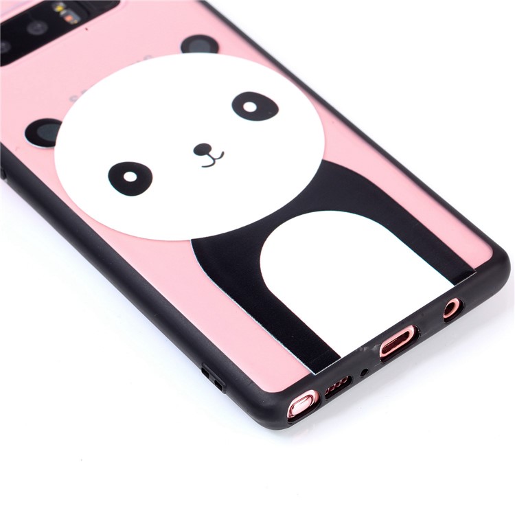 For Samsung Galaxy Note 8 SM-N950 Rubberized Embossed PC + TPU Protective Case - Panda-3