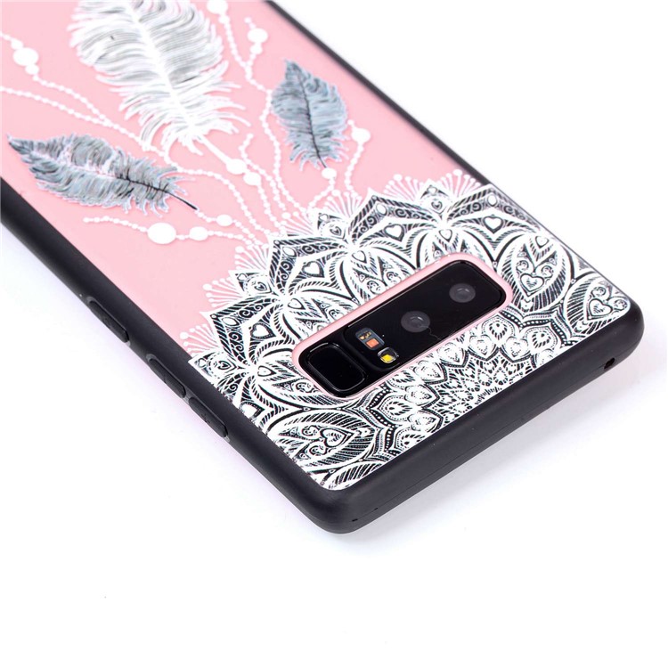 Rubberized Embossed PC + TPU Back Case for Samsung Galaxy Note 8 SM-N950 - Dream Catcher-4