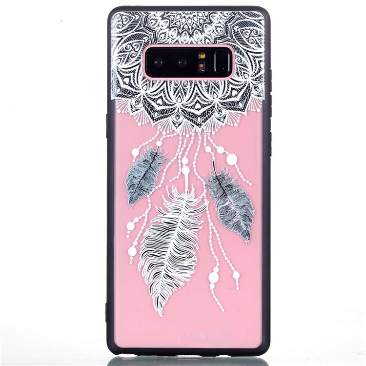 Rubberized Embossed PC + TPU Back Case for Samsung Galaxy Note 8 SM-N950 - Dream Catcher-5