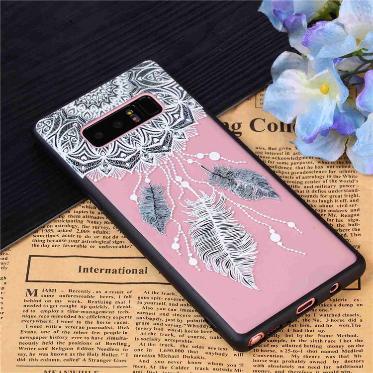 Rubberized Embossed PC + TPU Back Case for Samsung Galaxy Note 8 SM-N950 - Dream Catcher-8