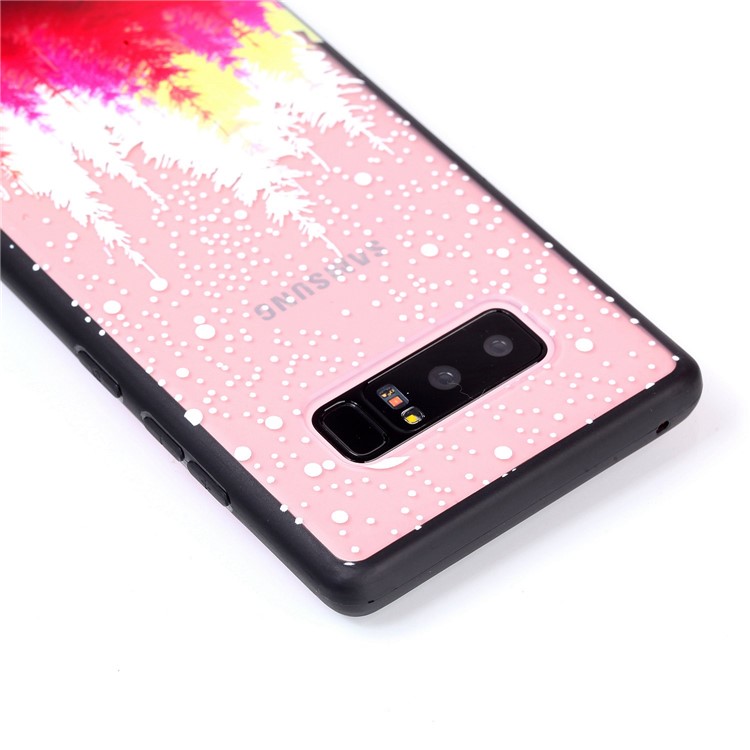 Rubberized Embossed PC + TPU Back Cover for Samsung Galaxy Note 8 SM-N950 - Forests-4