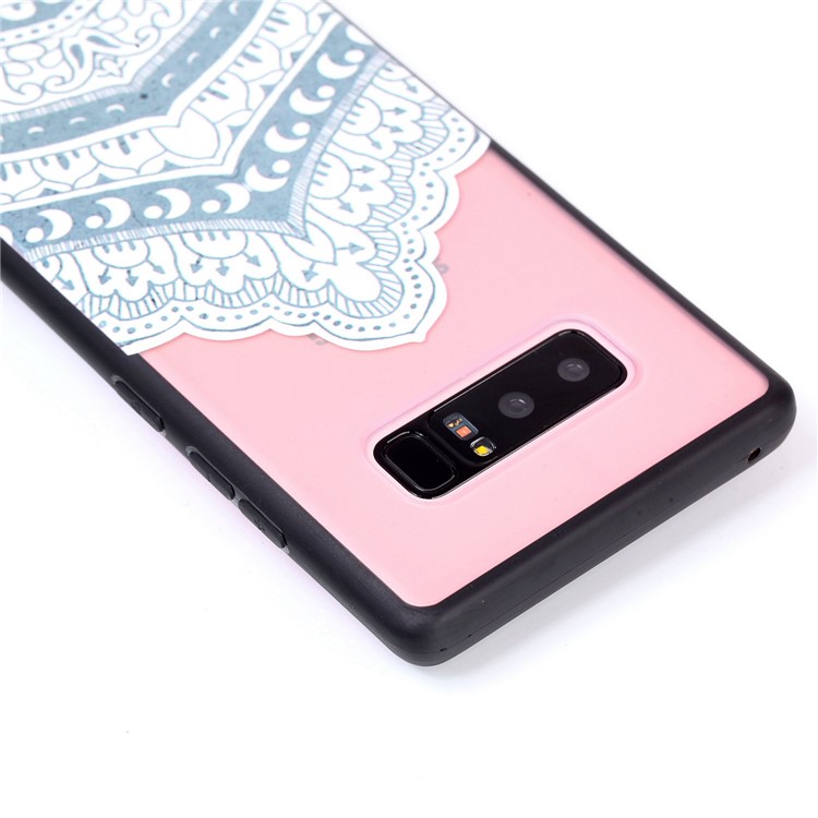 Rubberized PC + TPU Embossed Case for Samsung Galaxy Note 8 SM-N950 - Mandala-4