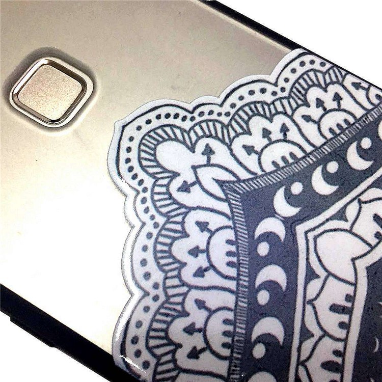 Rubberized PC + TPU Embossed Case for Samsung Galaxy Note 8 SM-N950 - Mandala-7