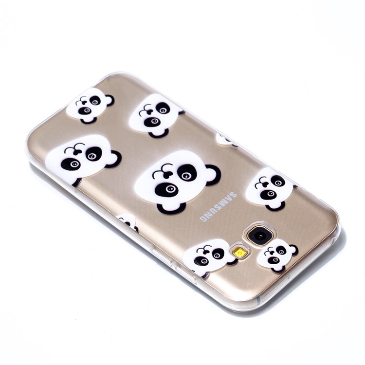 Pattern Printing TPU Shell Cover Case for Samsung Galaxy A3 (2017) - Panda Pattern-4