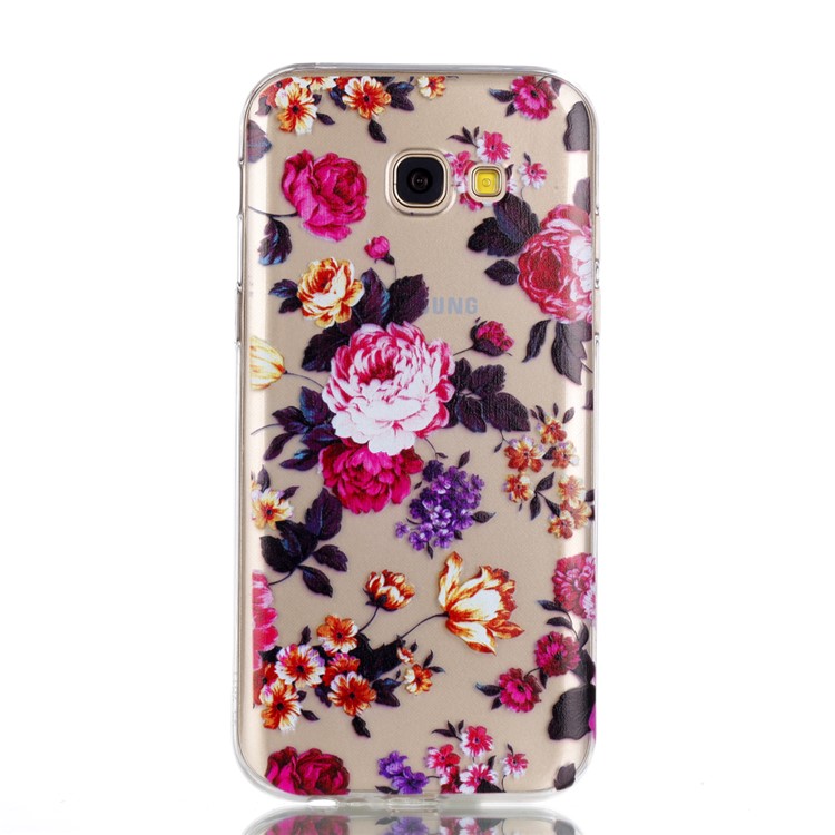 Pattern Printing TPU Case for Samsung Galaxy A5 (2017) SM-A520 - Vivid Flowers-2