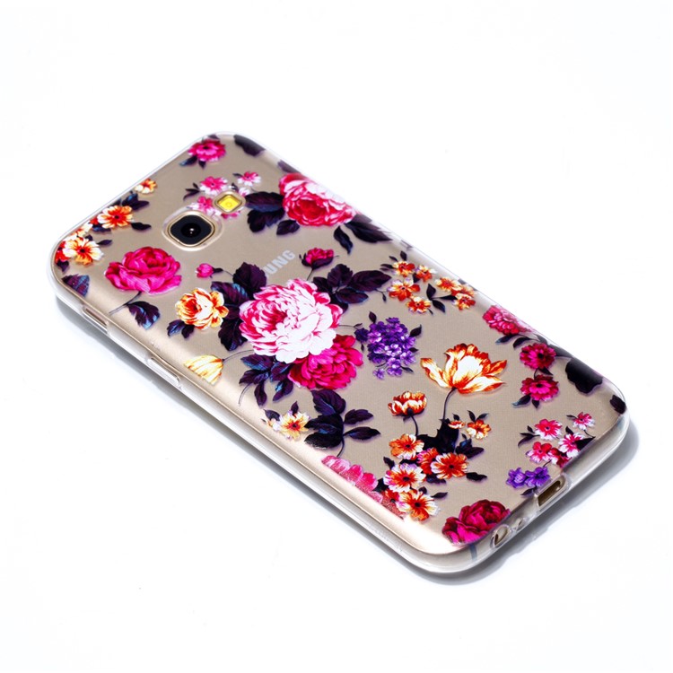 Pattern Printing TPU Case for Samsung Galaxy A5 (2017) SM-A520 - Vivid Flowers-3