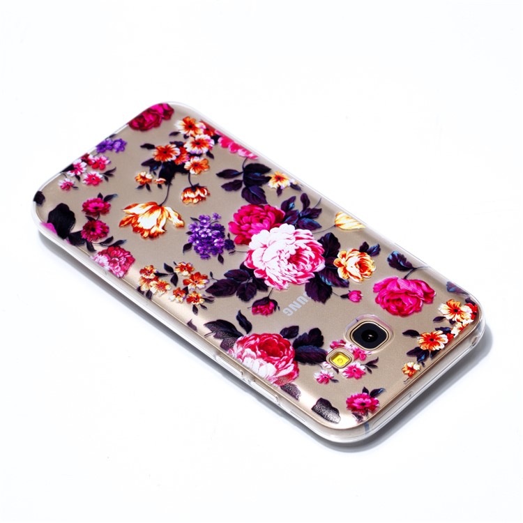 Pattern Printing TPU Case for Samsung Galaxy A5 (2017) SM-A520 - Vivid Flowers-4