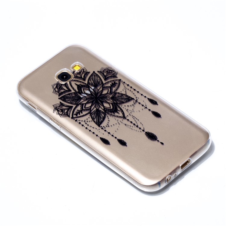 Pattern Printing TPU Shell Cover Case for Samsung Galaxy A5 (2017) SM-A520 - Flower Pattern-3