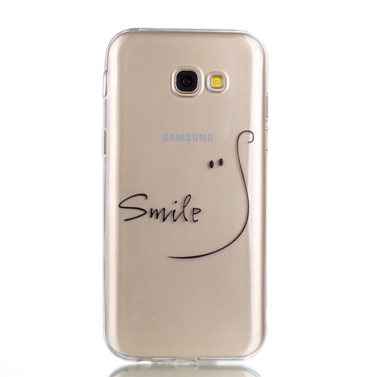 Pattern Printing TPU Protective Case for Samsung Galaxy A5 (2017) SM-A520 - SMILE Pattern-3