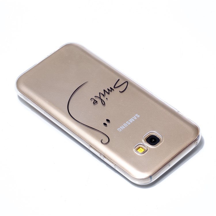 Pattern Printing TPU Protective Case for Samsung Galaxy A5 (2017) SM-A520 - SMILE Pattern-7
