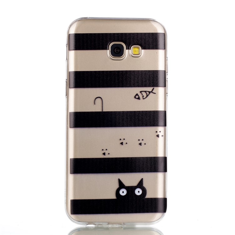 Pattern Printing TPU Gel Case for Samsung Galaxy A5 (2017) SM-A520 - Stripes Pattern-2