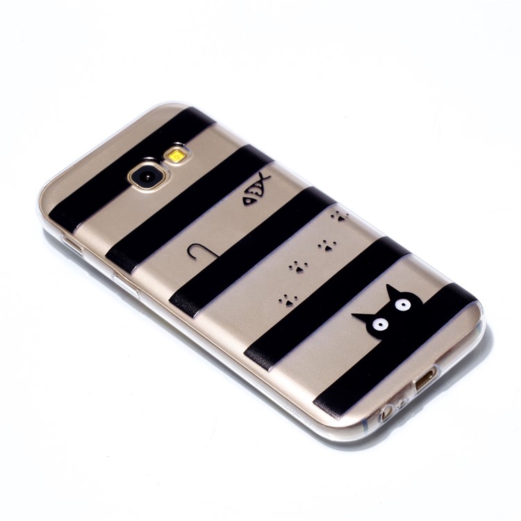 Pattern Printing TPU Gel Case for Samsung Galaxy A5 (2017) SM-A520 - Stripes Pattern-3