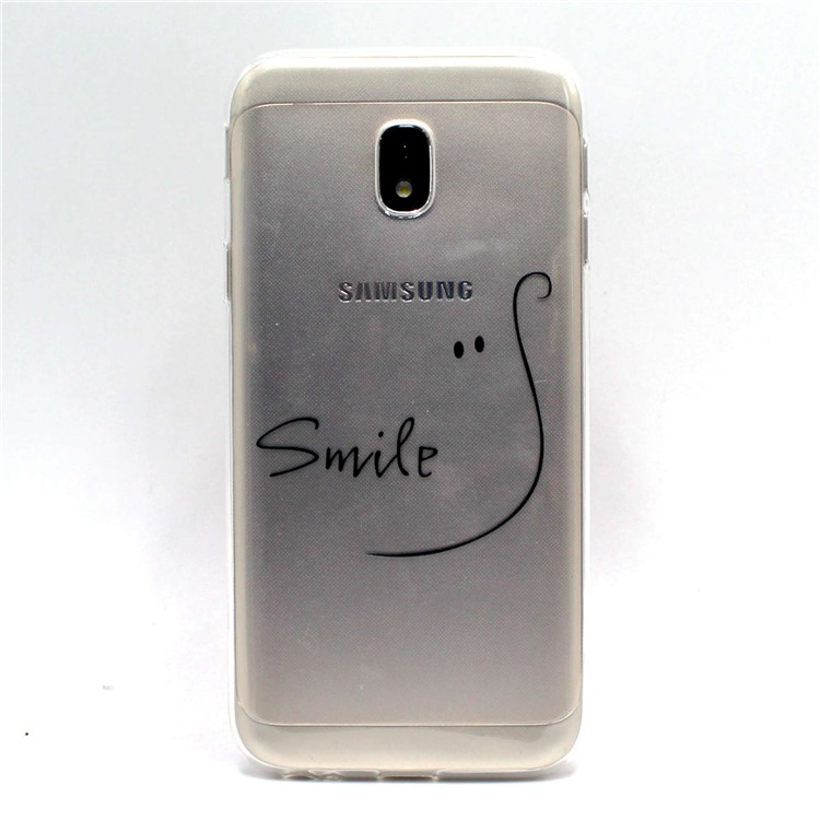 Pattern Printing TPU Case Cover for Samsung Galaxy J7 Pro (2017) / J7 (2017) EU Version - SMILE Pattern-2