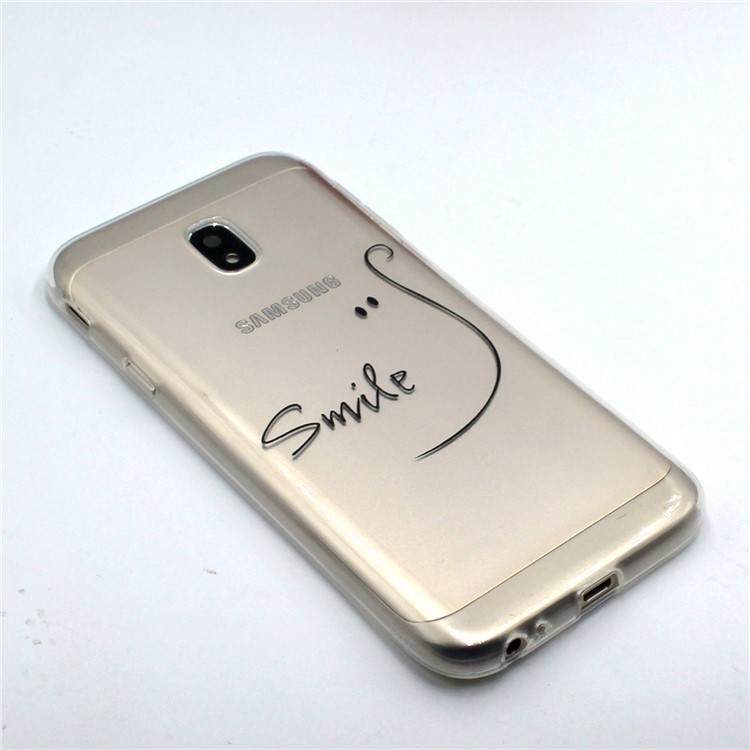 Pattern Printing TPU Case Cover for Samsung Galaxy J7 Pro (2017) / J7 (2017) EU Version - SMILE Pattern-3